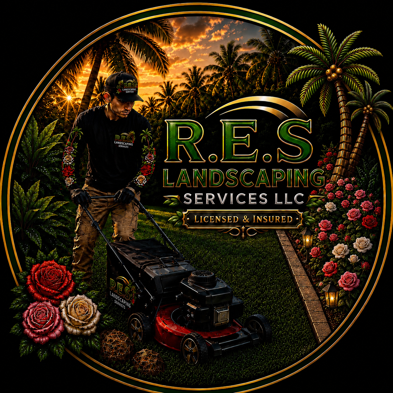 RES Landscaping Services logo